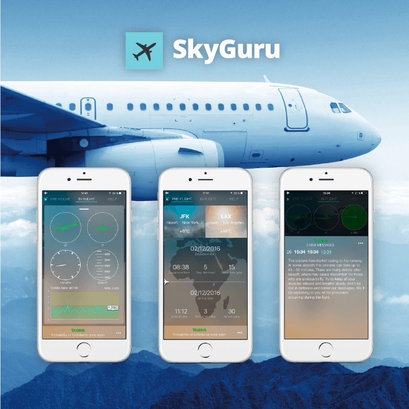 A pilot with 22 years of experience created an app to help people conquer their fear of flying